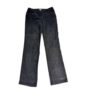VTG Y2K Cache Faux Suede Black Mid-Rise Straight Tall Pants Sz 4 (8/10) 32x31.5"